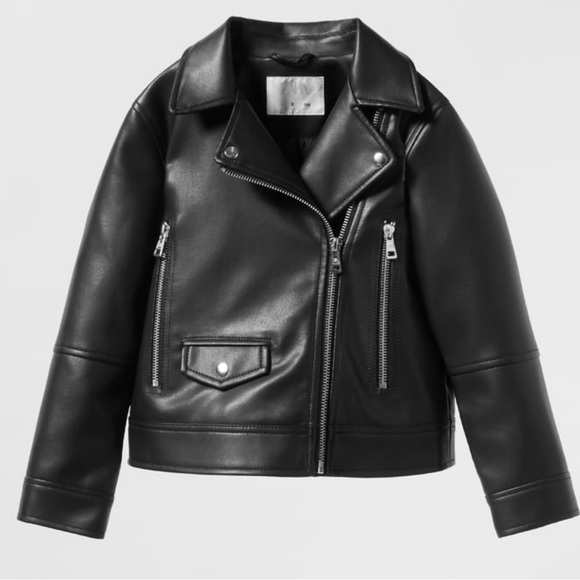 Zara Jackets & Coats Zara Kids Girls Faux Leather Jacket Size 112 Poshmark
